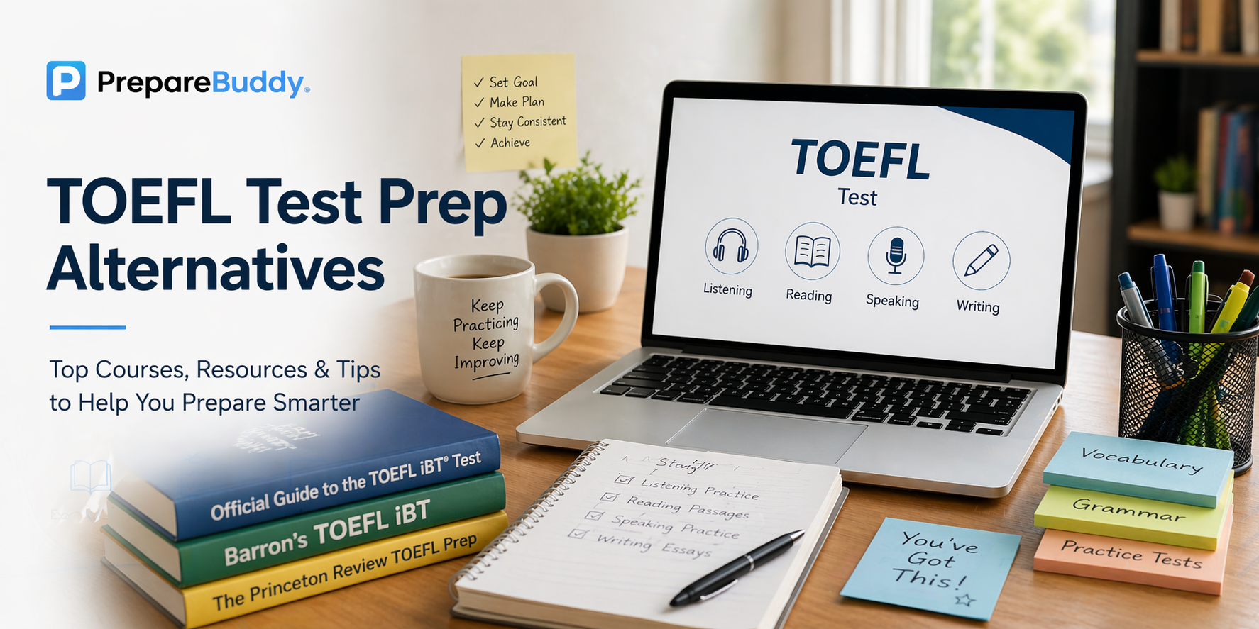 BestMyTest alternatives 2026 TOEFL prep platform comparison with PrepareBuddy