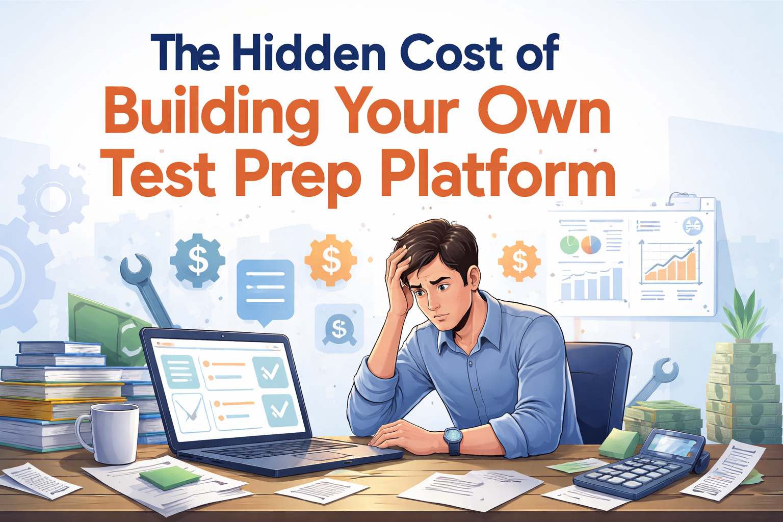 Build vs buy test prep platform cost comparison for education institutes